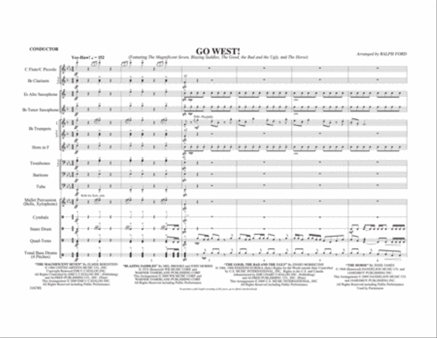 Go West! Marching Band scores gallery preview page 2