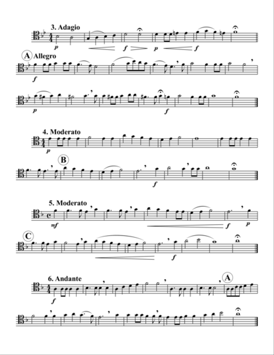 6 Antiphonen zum palmsonntag Trombone Quartet scores gallery preview page 5