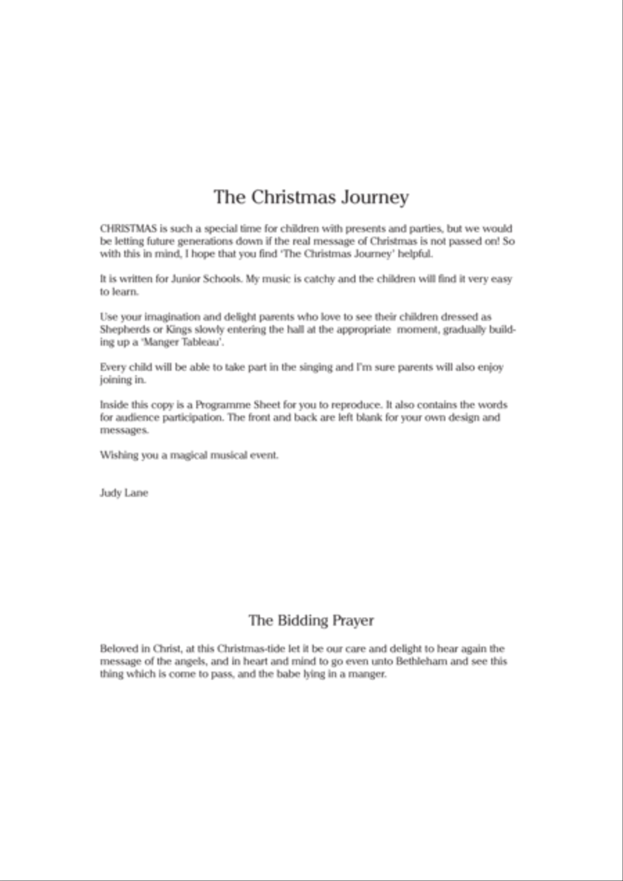 The Christmas Journey - A Christmas musical presentation for Elementary Schools 2-Part scores gallery preview page 2