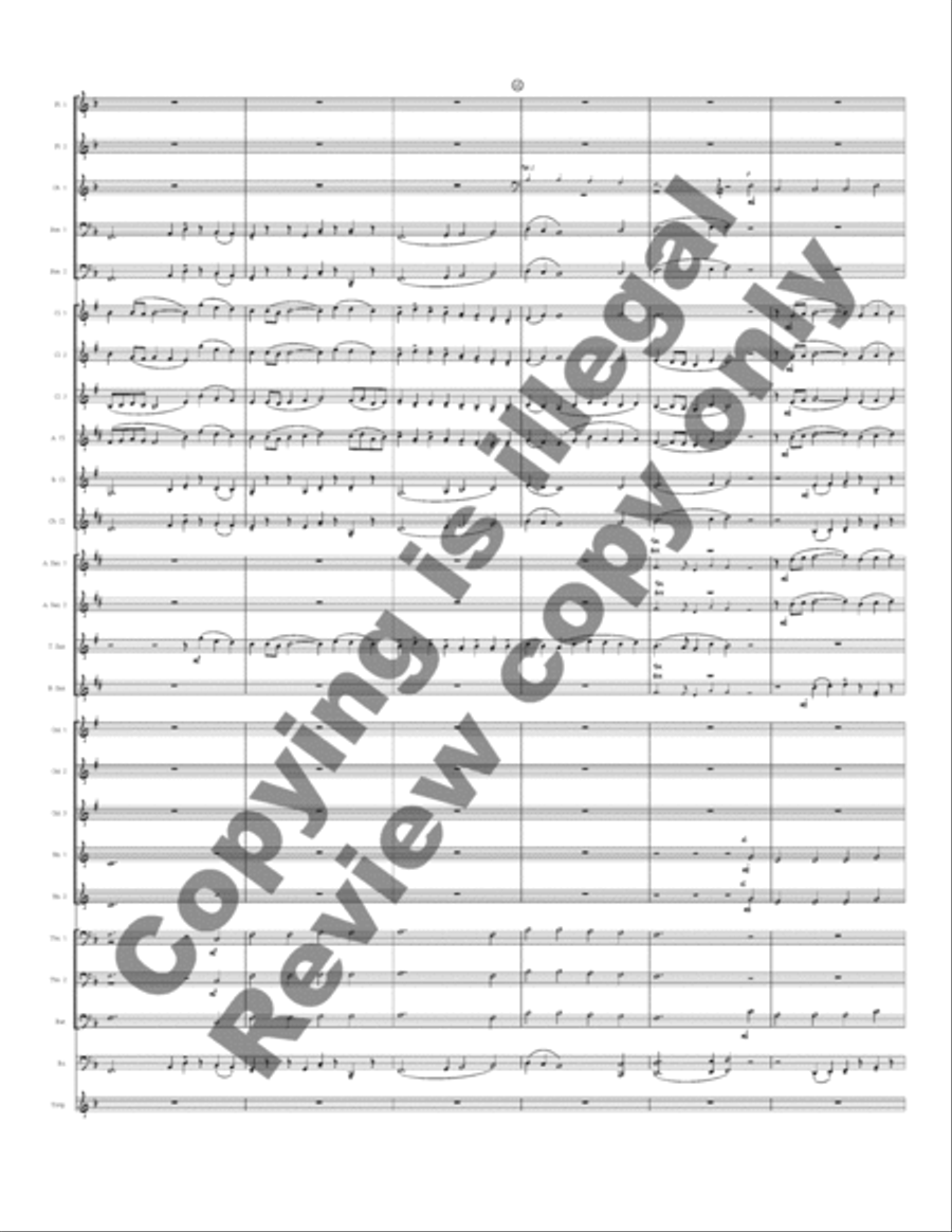 Rhosymedre, Prelude On a Welsh Hymn Tune Concert Band scores gallery preview page 4