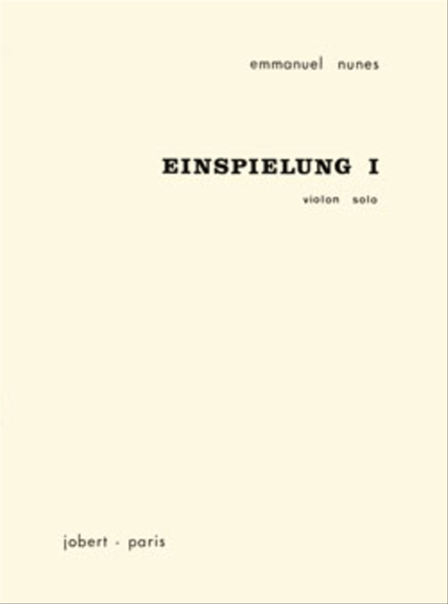 Einspielung I Violin scores gallery preview page 1