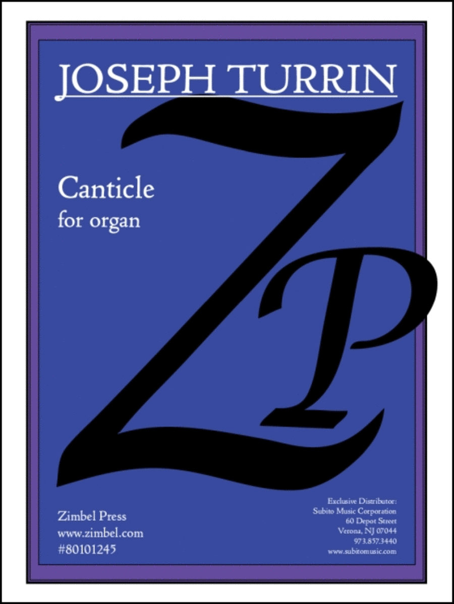 Canticle Organ scores gallery preview page 1