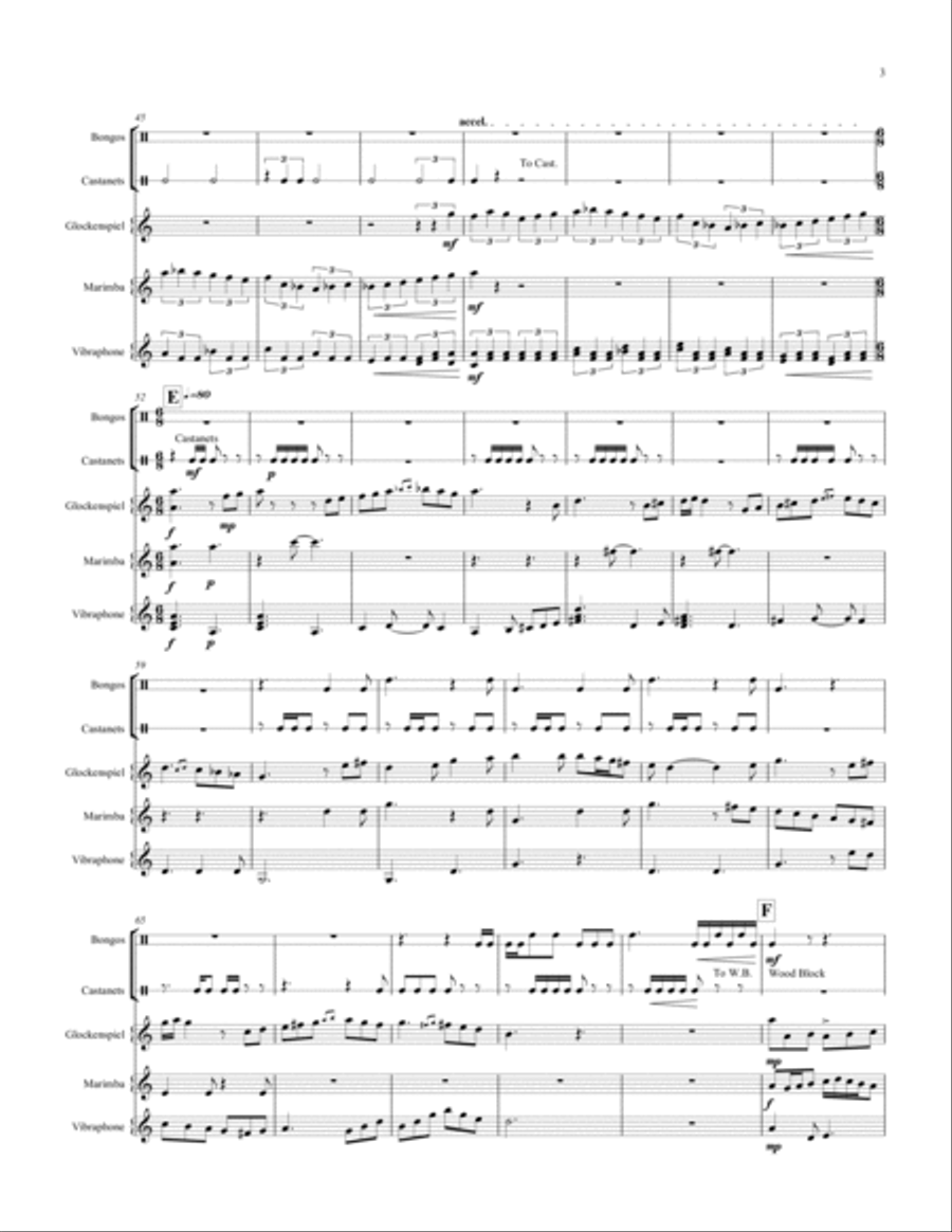 Kaleidoscope Percussion Ensemble scores gallery preview page 3