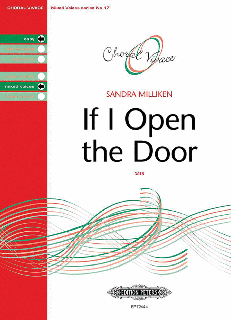 Book cover for If I open the door for SATB Choir