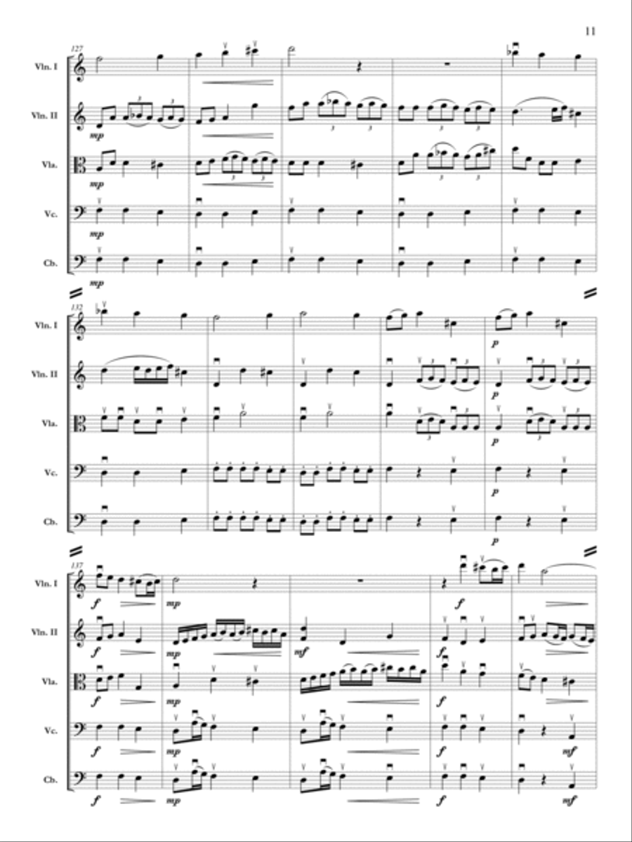 The Bells of St. Genevieve Orchestra scores gallery preview page 12