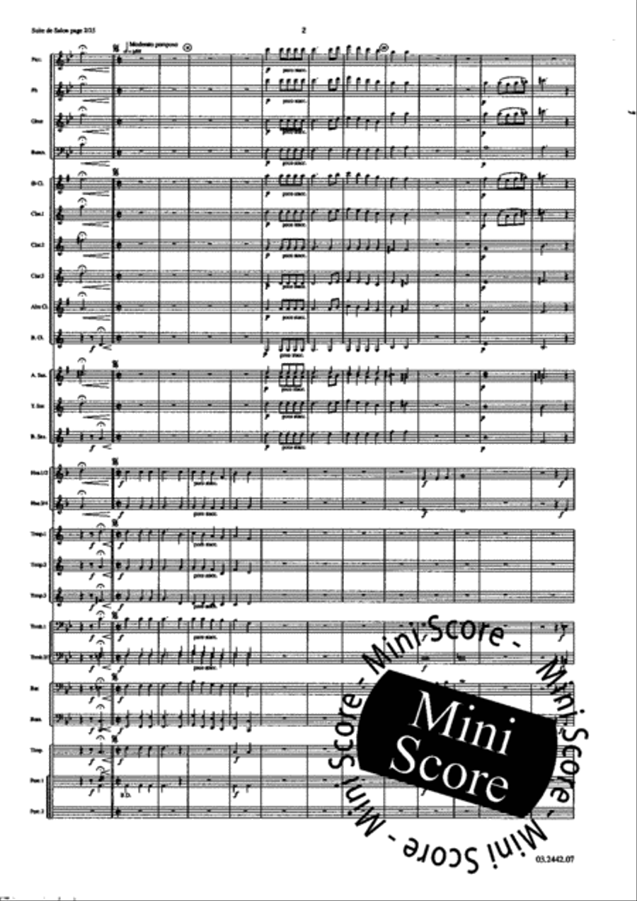 Suite de Salon Concert Band scores gallery preview page 7