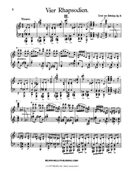 Rhapsody, Op. 11, No. 3