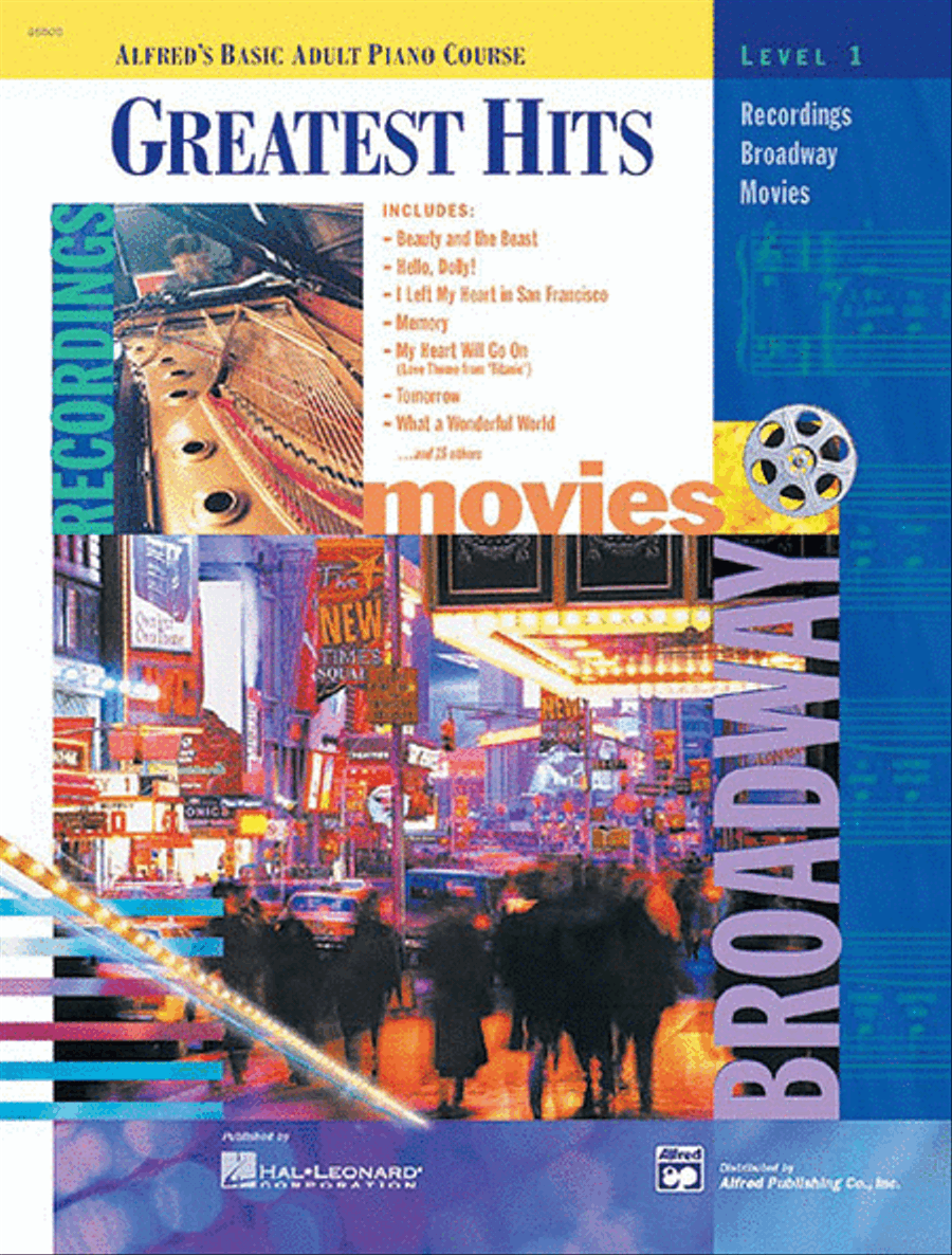 Alfred's Basic Adult Piano Course Greatest Hits, Book 1 Voice Solo scores gallery preview page 1