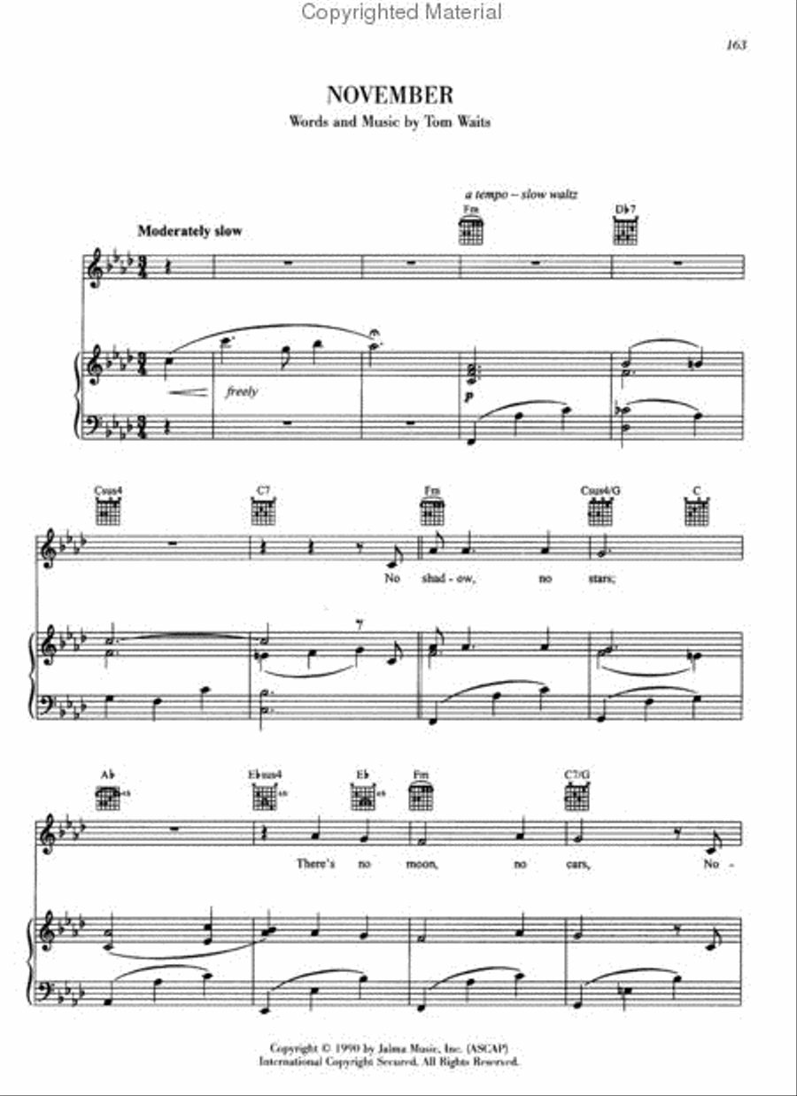 Tom Waits – Beautiful Maladies Piano, Vocal, Guitar scores gallery preview page 3