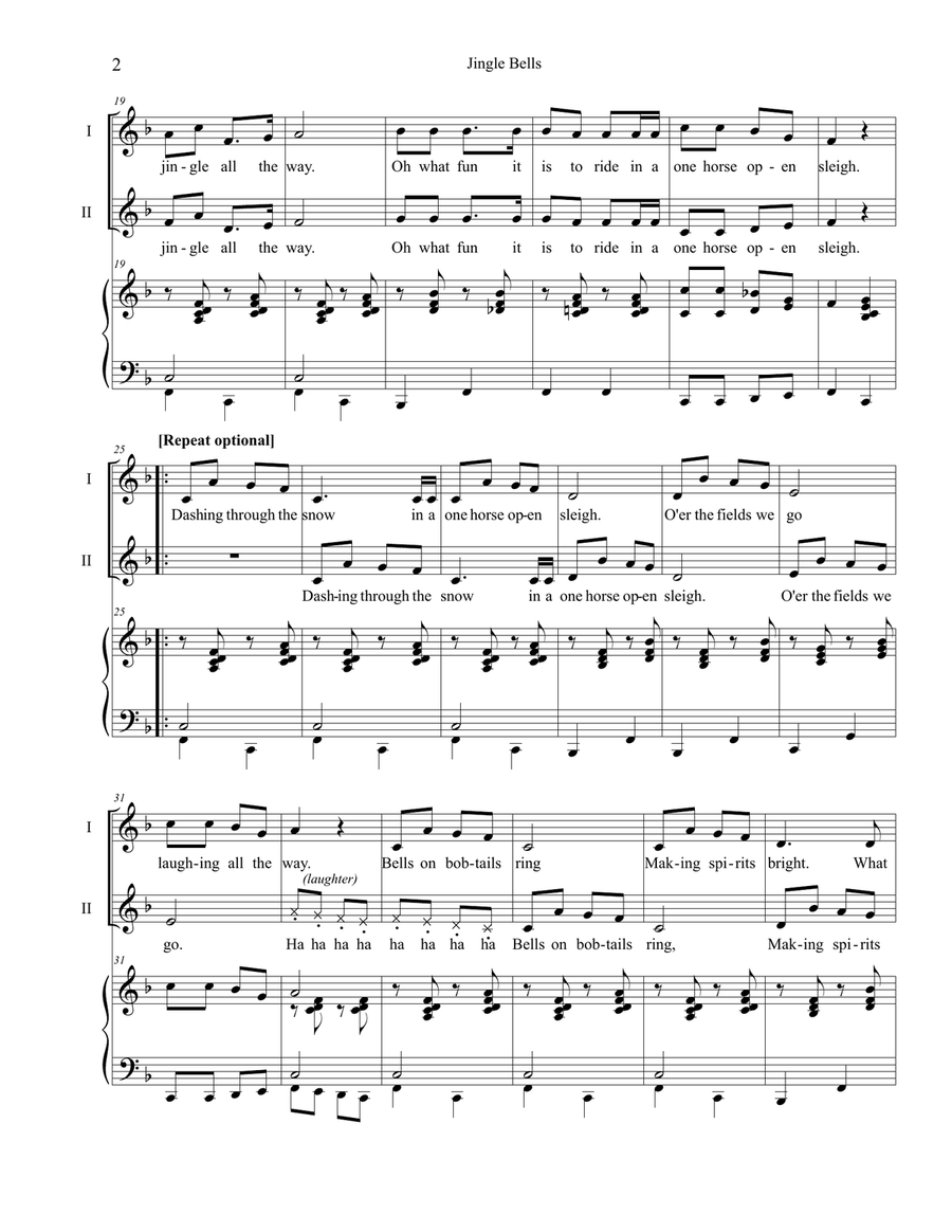 Jingle Bells - Children SA scores gallery preview page 3