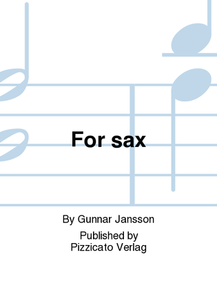 For sax