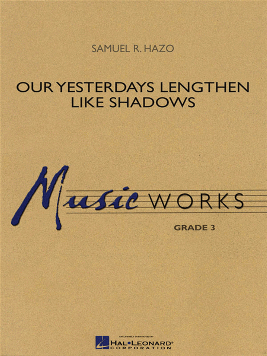 Our Yesterdays Lengthen like Shadows Concert Band scores gallery preview page 1