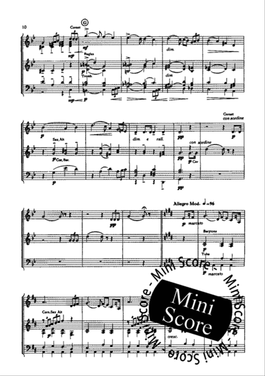 Victory Fanfare Band scores gallery preview page 12