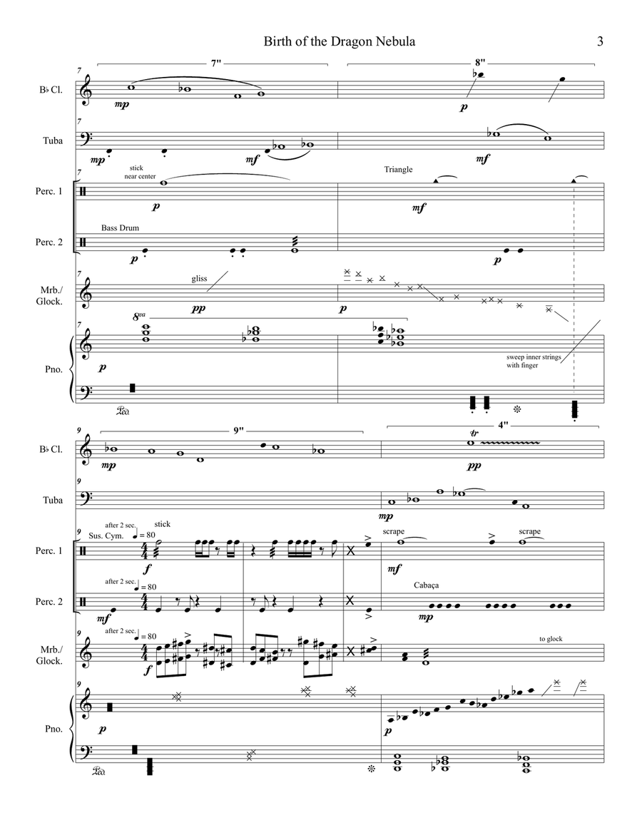 Birth of the Dragon Nebula Chamber Music scores gallery preview page 3