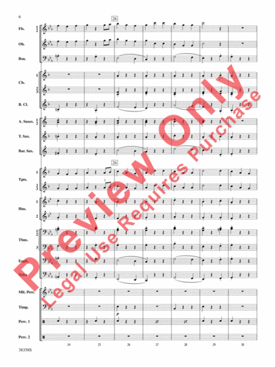 Folksongs from the Eastern Counties Concert Band scores gallery preview page 7
