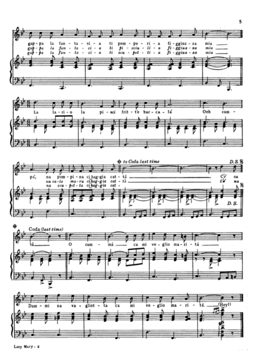 Lazy Mary Voice scores gallery preview page 4