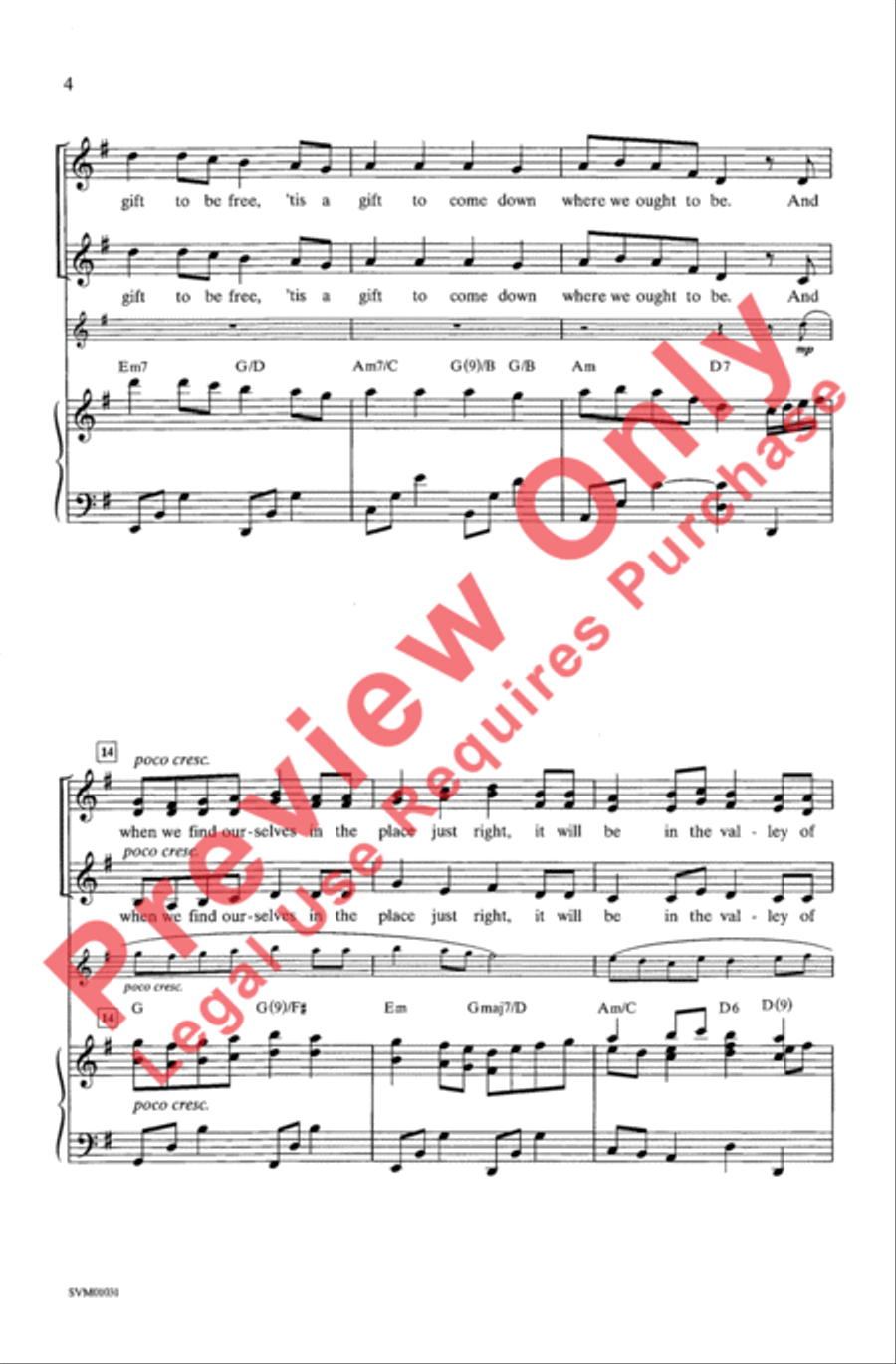 Simple Gifts Simple Gifts Women's Choir scores gallery preview page 3
