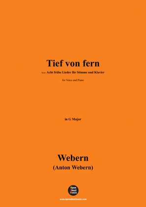 Webern-Tief von fern,in G Major