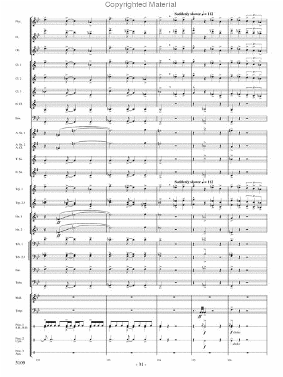 As If On Wings Concert Band scores gallery preview page 30