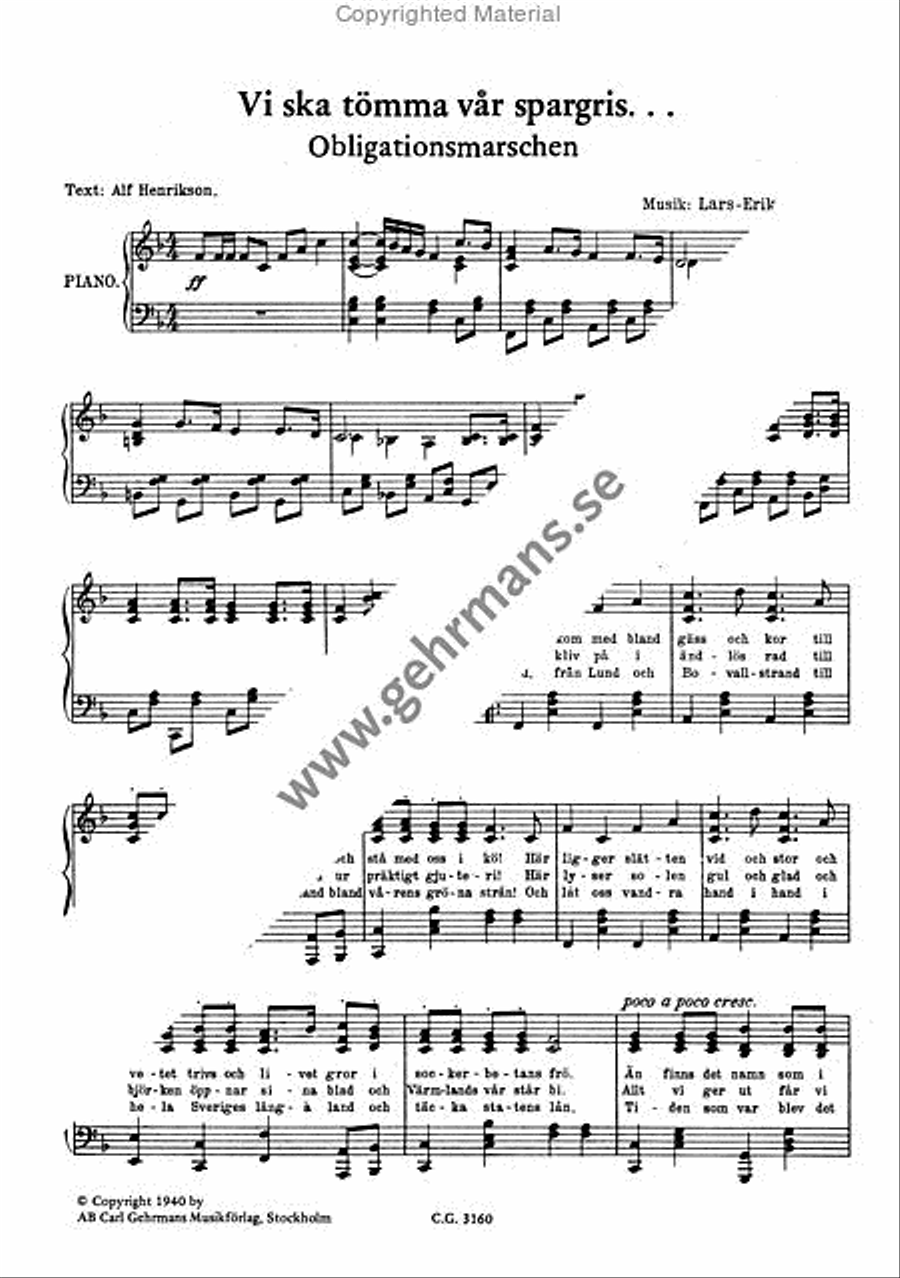 Obligationsmarschen Voice scores gallery preview page 2