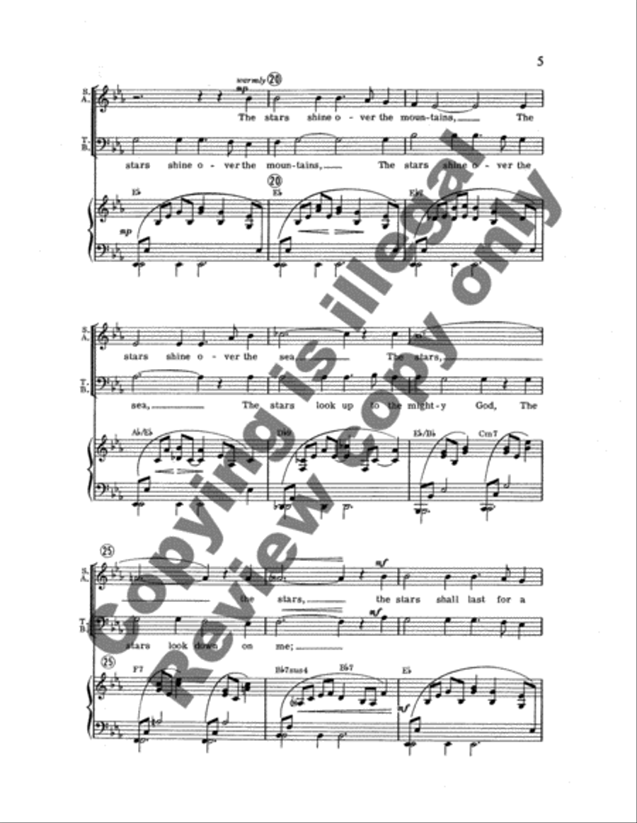 When the Stars are Gone 4-Part scores gallery preview page 4