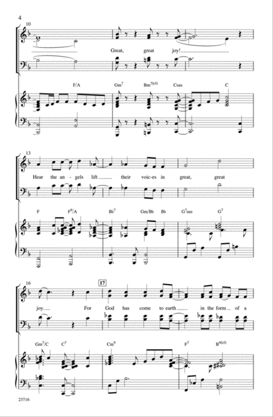 Great, Great Joy! 4-Part scores gallery preview page 3