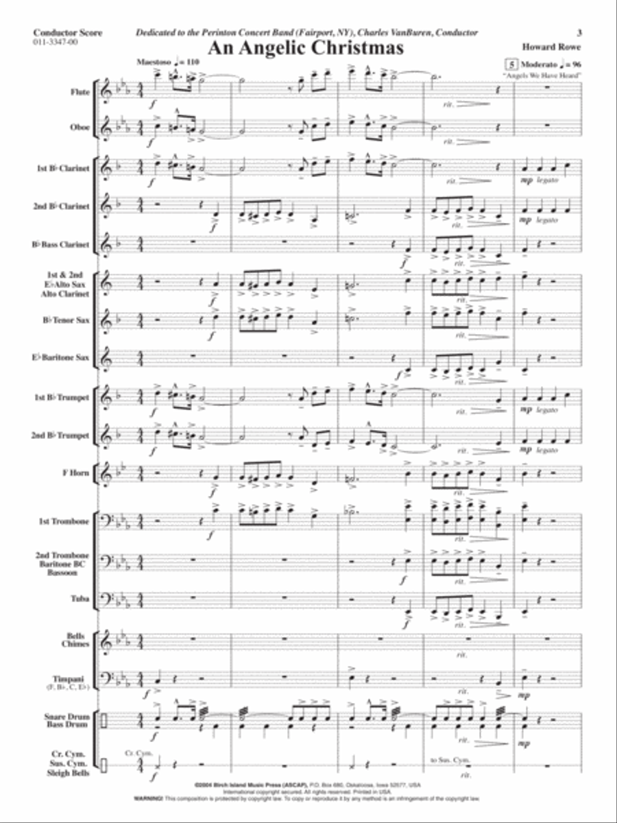 An Angelic Christmas An Angelic Christmas Concert Band scores gallery preview page 2