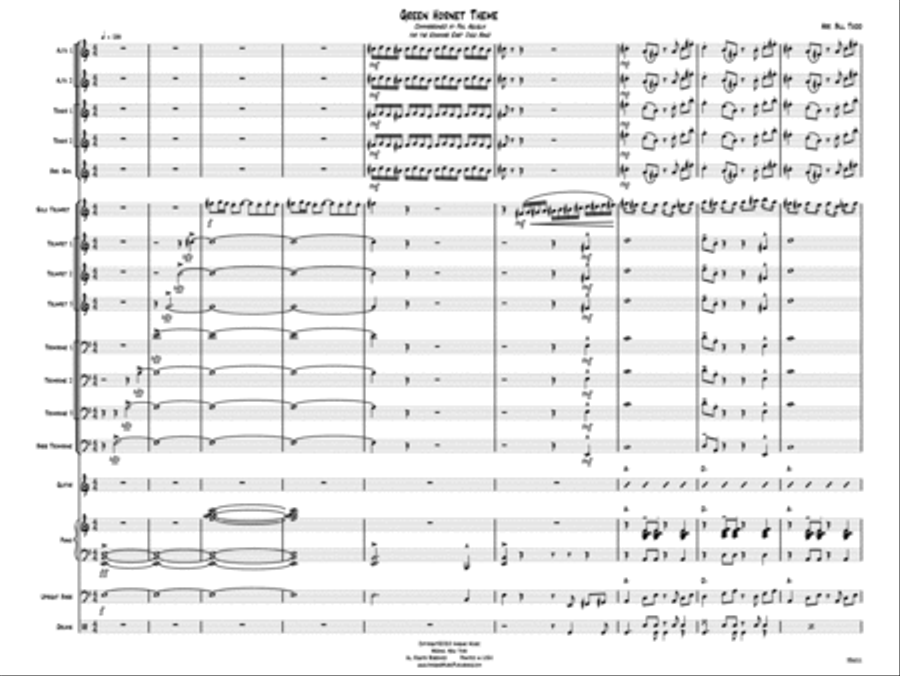 The Green Hornet Jazz Ensemble scores gallery preview page 1