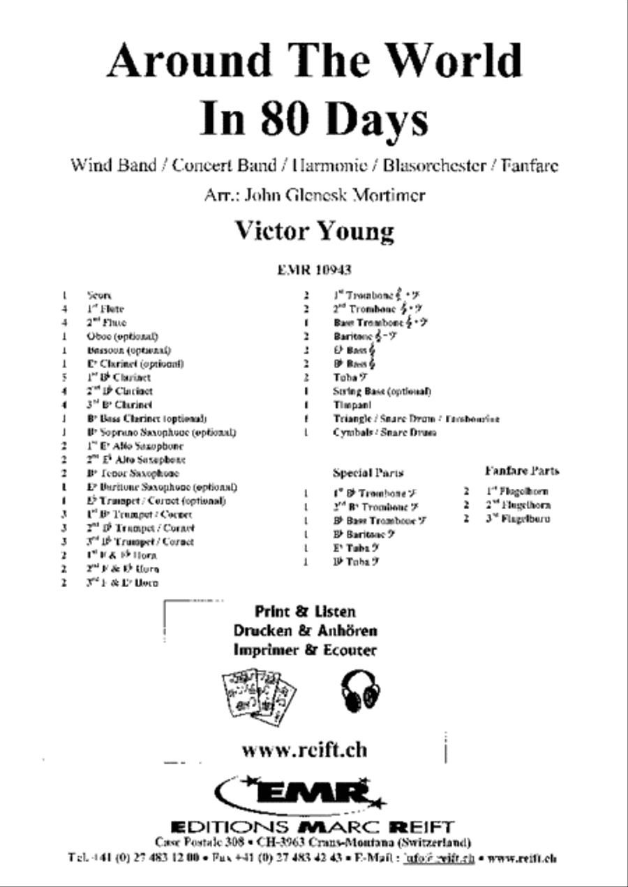 Around The World In 80 Days Concert Band scores gallery preview page 2