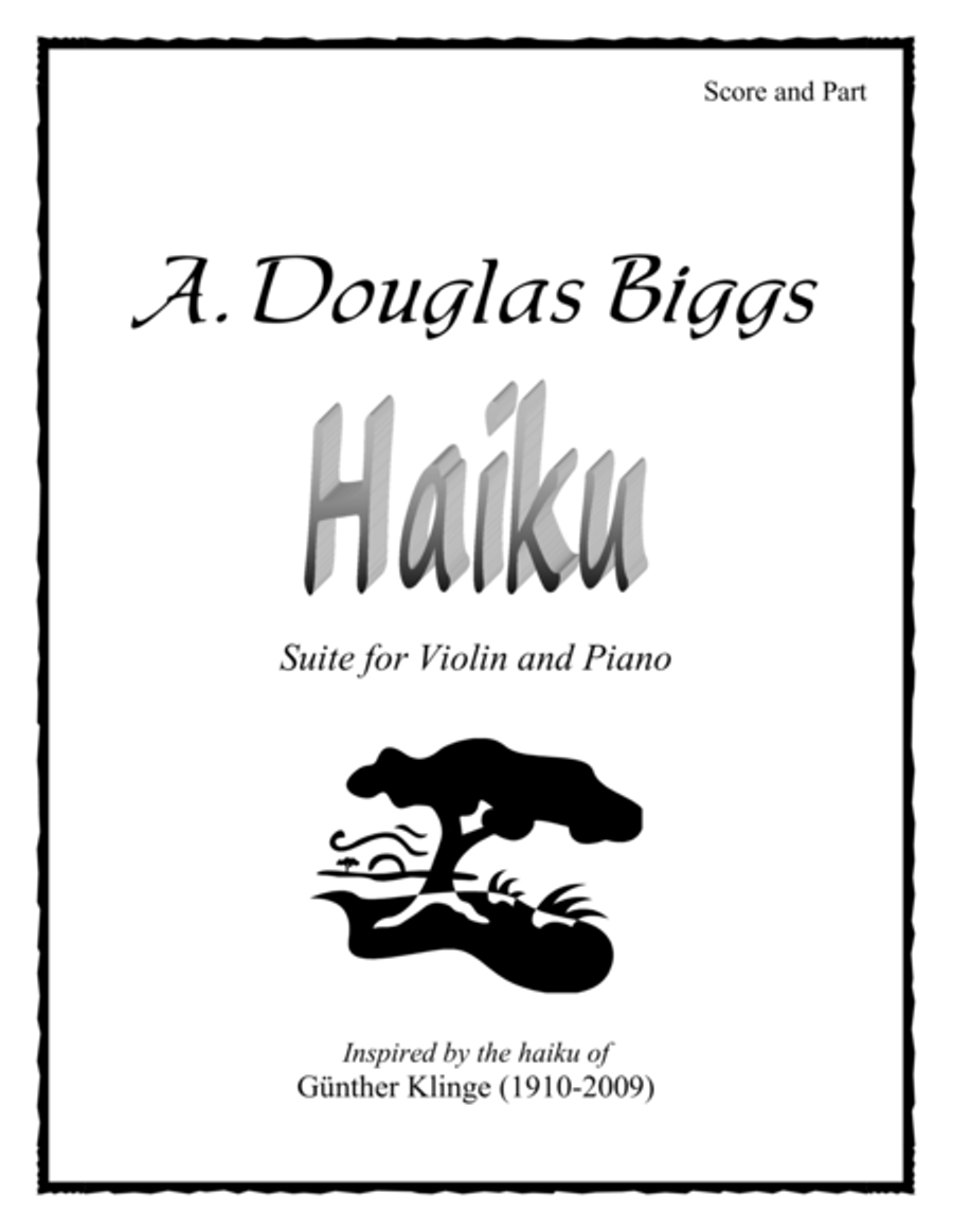 Haiku, Suite for Violin and Piano Violin Solo scores gallery preview page 1