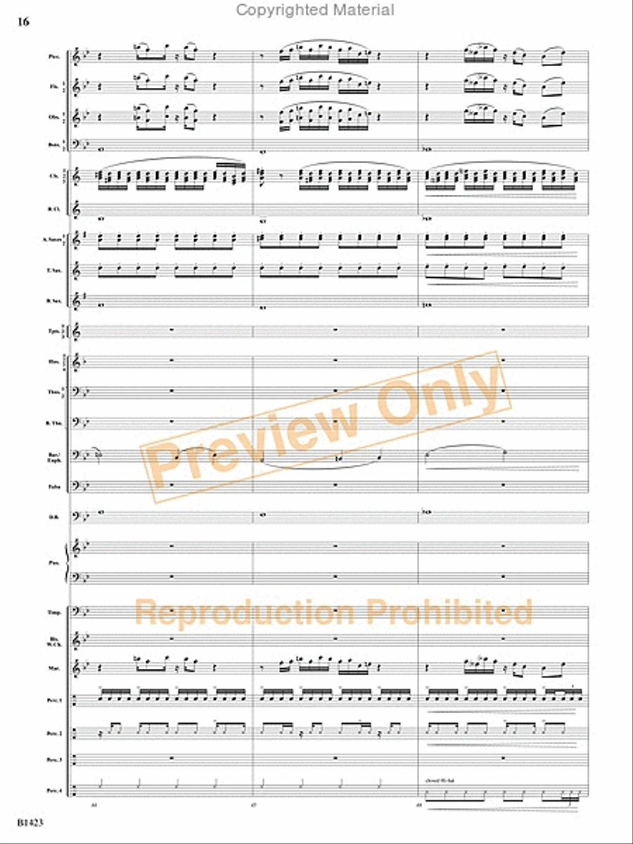 Dakota Fanfare Concert Band scores gallery preview page 15
