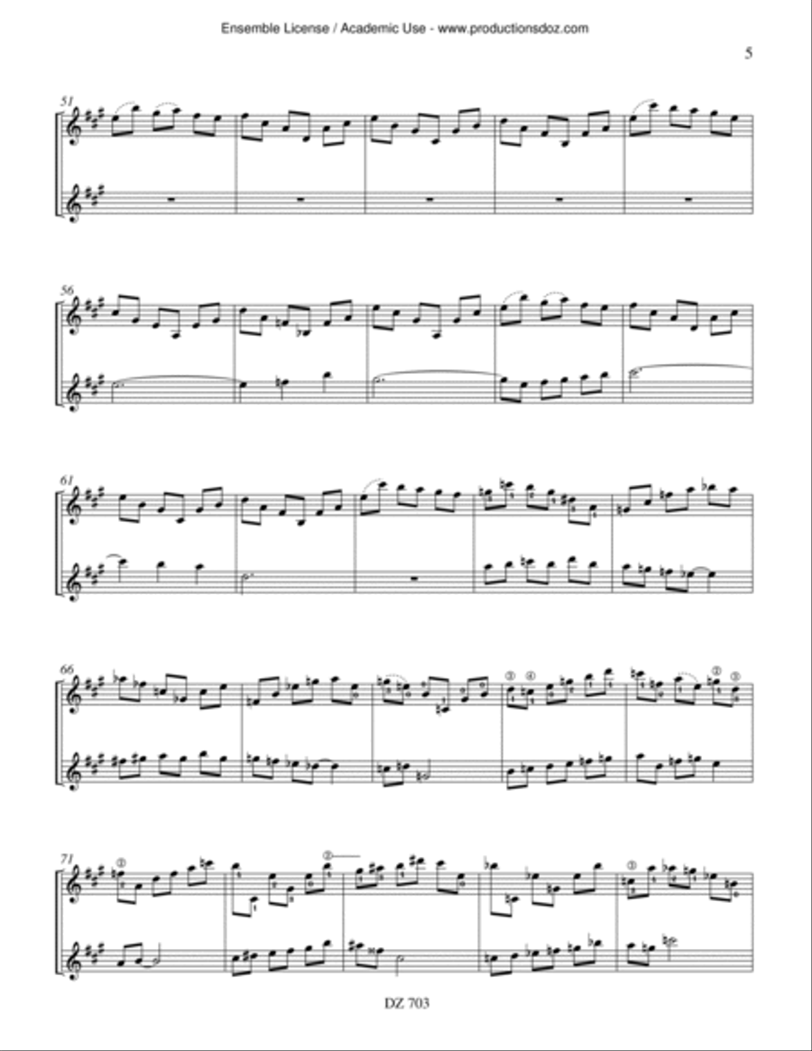 Sur le zinc Classical Guitar scores gallery preview page 5
