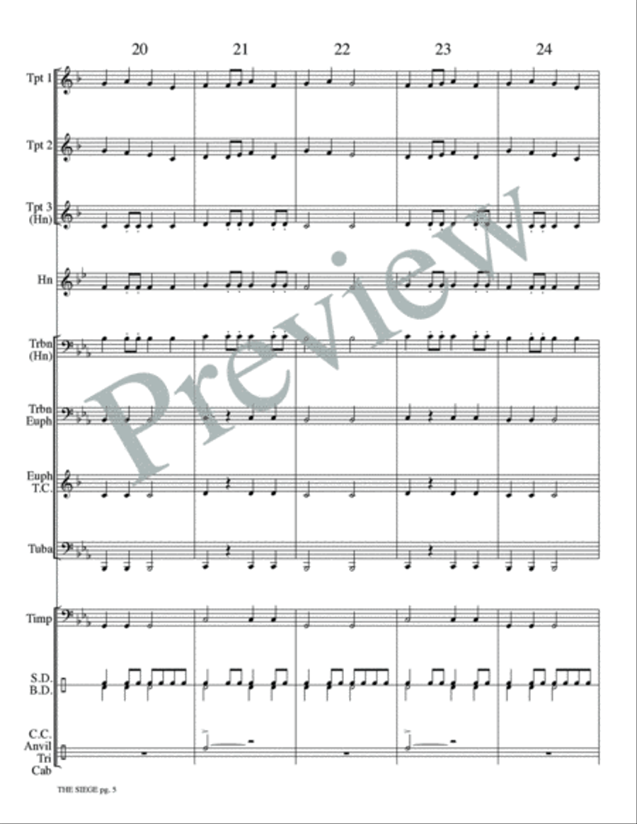 The Siege Small Ensemble scores gallery preview page 7