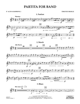 Partita for Band - Eb Alto Saxophone 2