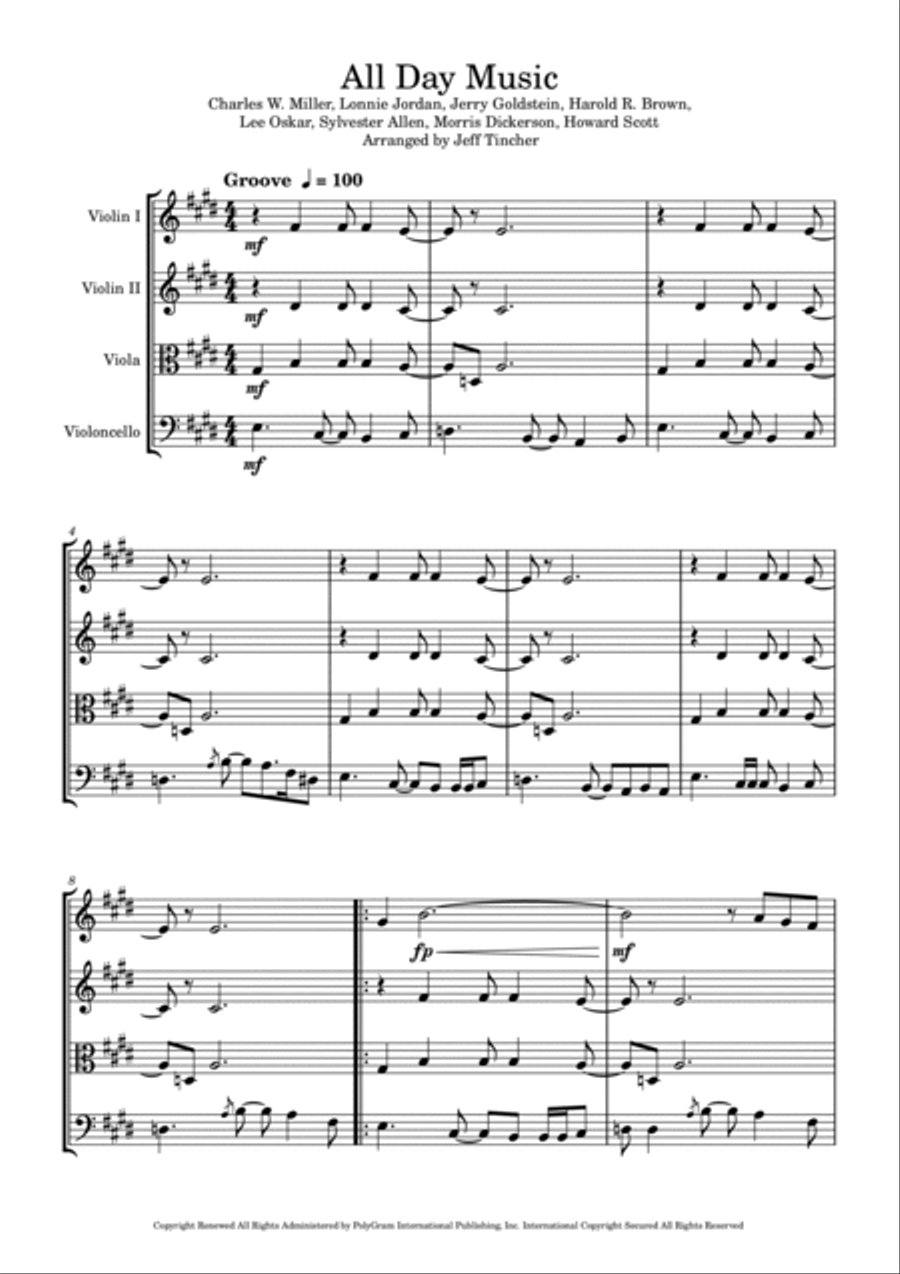 All Day Music String Quartet scores gallery preview page 2