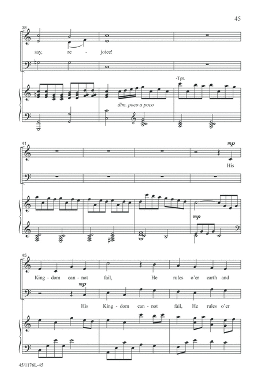 10 More Anthems for about 10 Singers 3-Part scores gallery preview page 45