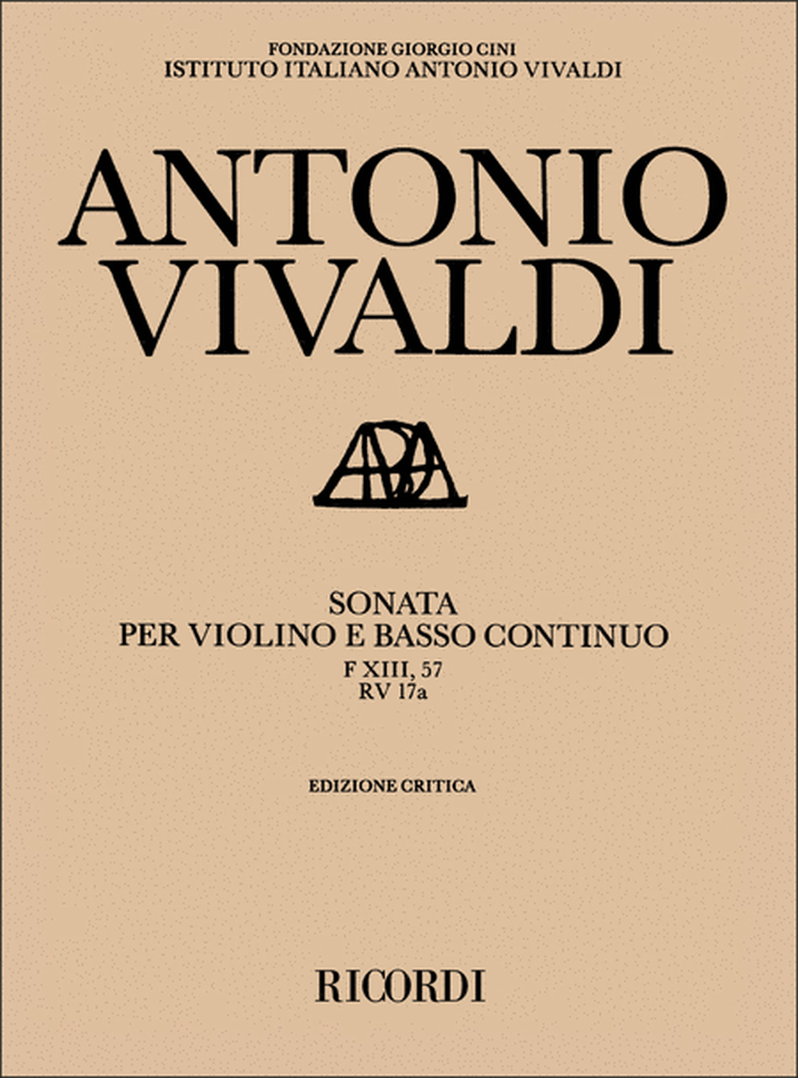 Sonata per Violino e BC in Mi Min. Rv 17A