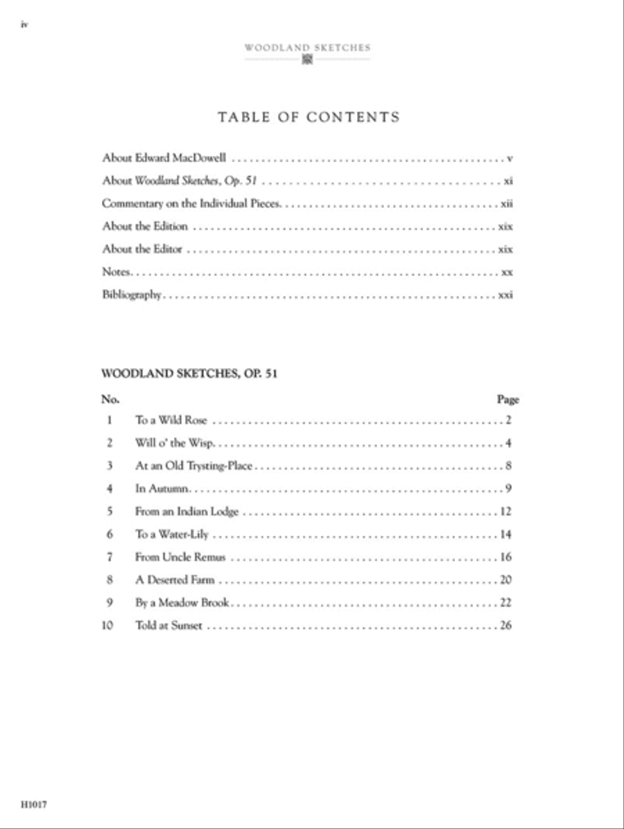 Edward MacDowell Woodland Sketches Piano Solo scores gallery preview page 2