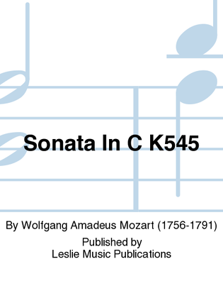 Book cover for Sonata In C K545
