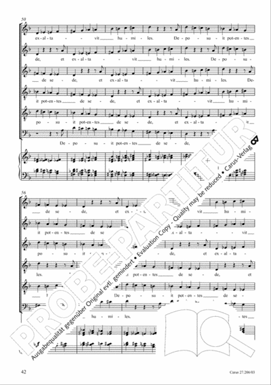 Magnificat 4-Part scores gallery preview page 43