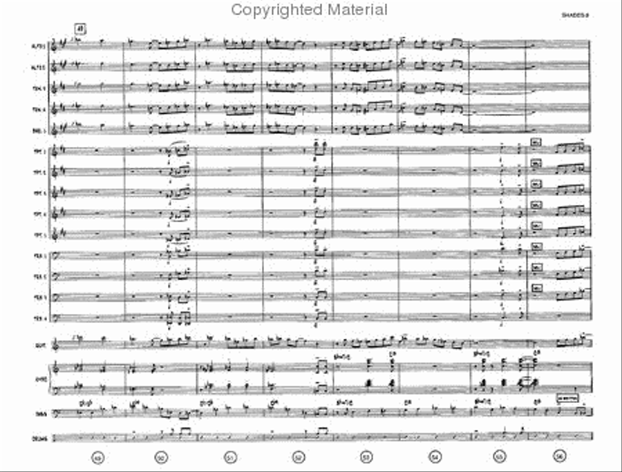 Shades On, Roof Down! Jazz Ensemble scores gallery preview page 8