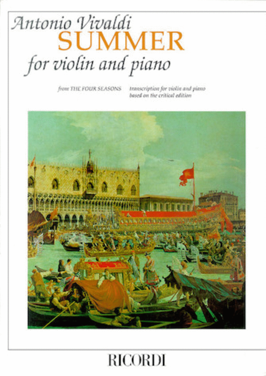 Concerto in G Minor “L'estate” (Summer) from The Four Seasons RV315, Op.8 No.2 Violin Solo scores gallery preview page 1