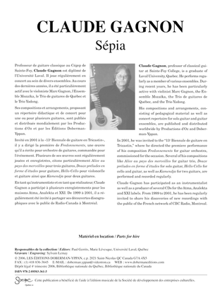 Book cover for Sepia (Concerto guit) (Score)