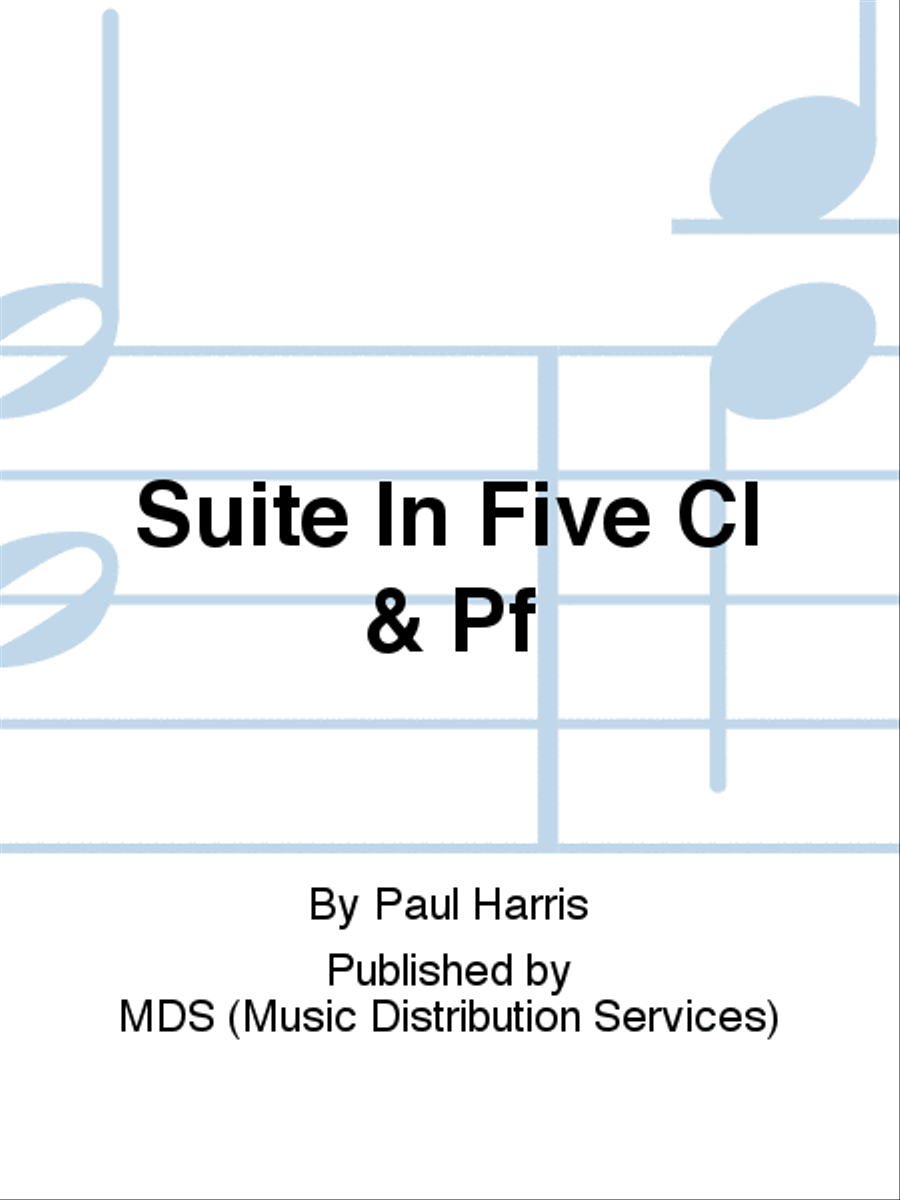 SUITE IN FIVE CL & PF Clarinet Solo scores gallery preview page 1