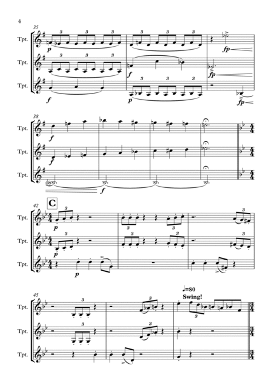 My Favorite Things Brass Ensemble scores gallery preview page 5