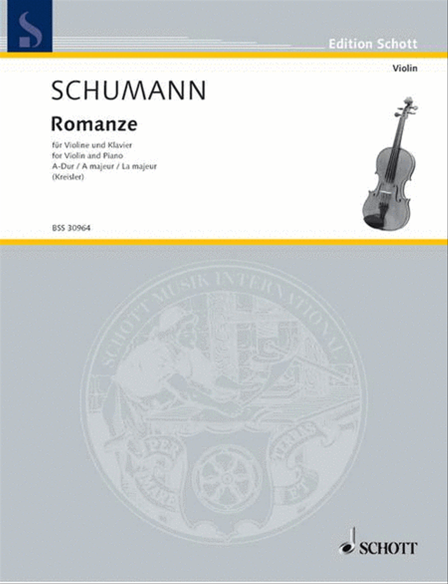 Romance in A Major Violin Solo scores gallery preview page 1