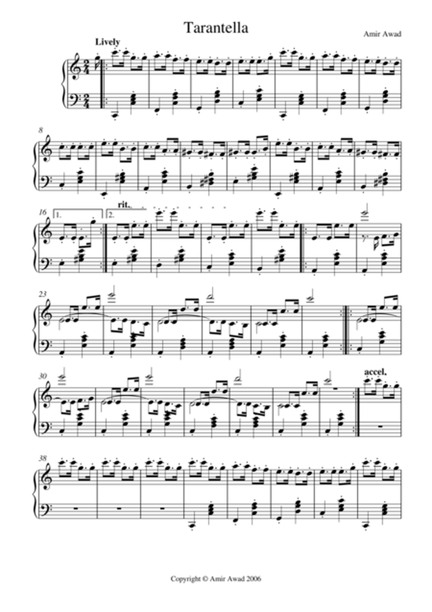 Tarantella for Solo Piano image number null