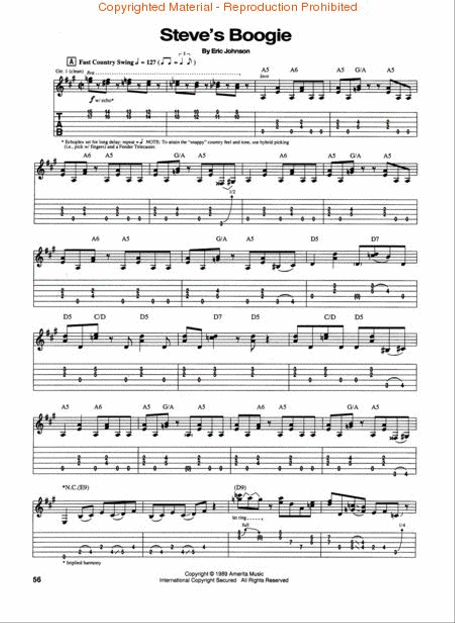 Eric Johnson – Ah Via Musicom Electric Guitar scores gallery preview page 3