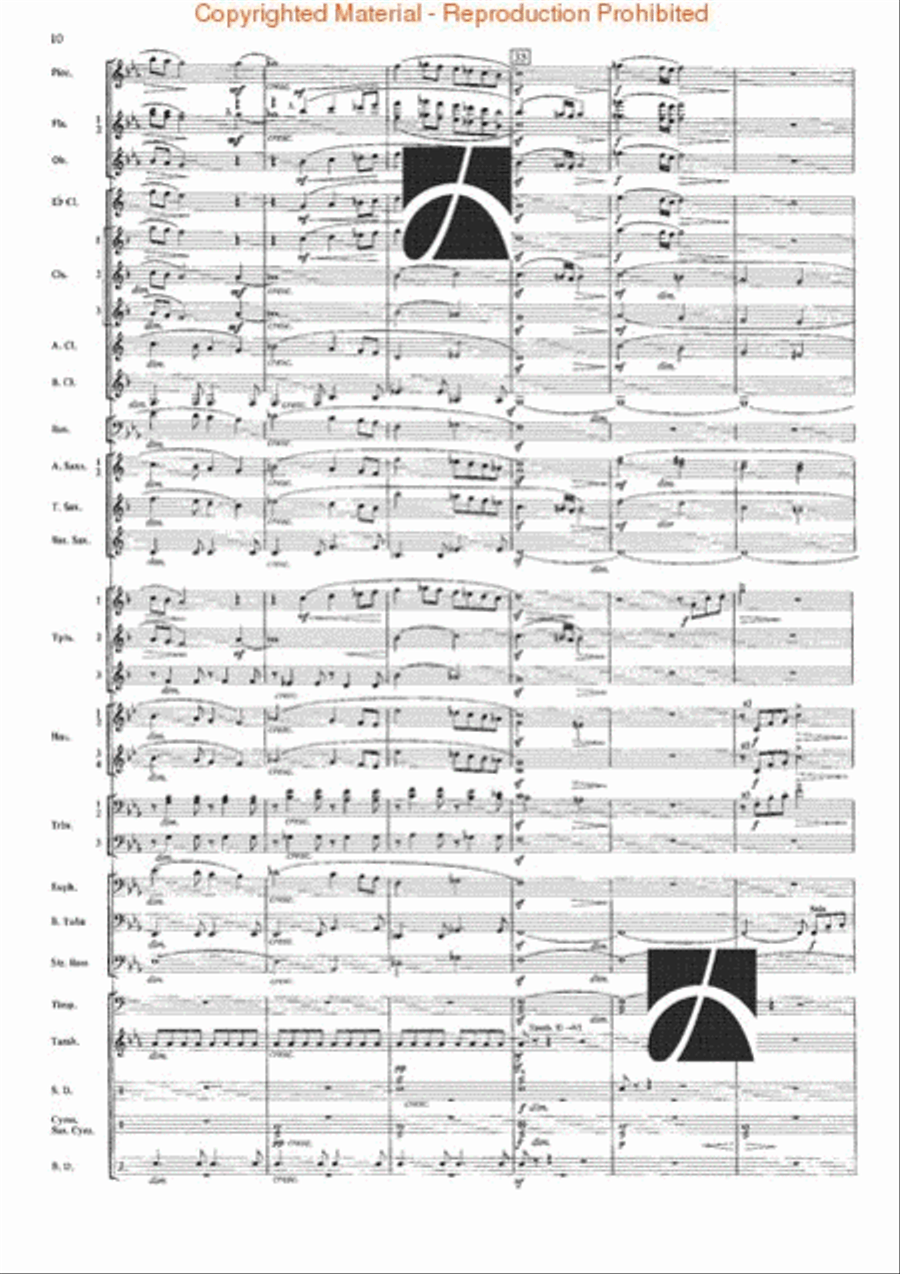 The Seventh Night of July Concert Band scores gallery preview page 7