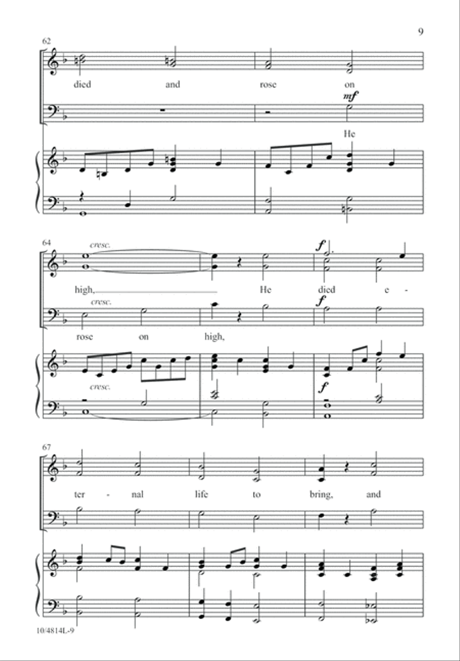 Resurrection Victory 3-Part scores gallery preview page 9